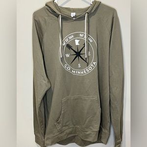 Minnesota hooded sweatshirt Green 3X
